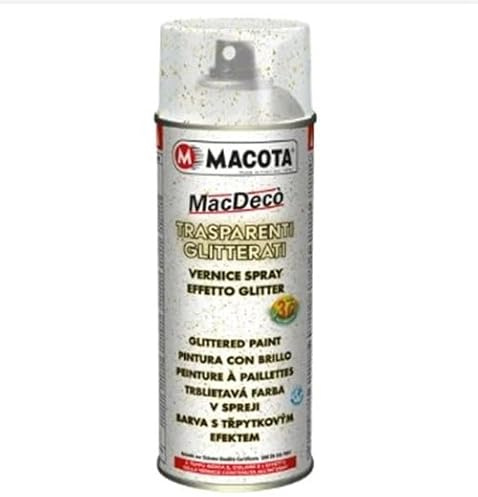 HITOPSELLER MACOTA TRASPARENTI GLITTERATI ARGENTO MAC DECO' DECò PER INTERNI ESTERNI E POLISITIROLO VERNICE SPRAY EFFETTO GLITTER