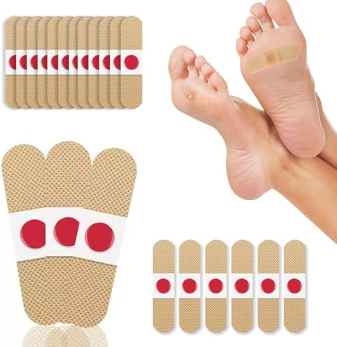 JYNVO 60 patchs pour cors, utilisés pour soulager la douleur, traiter les cors et prévenir les frottements. Faciles à utiliser, confortables et bien fixés