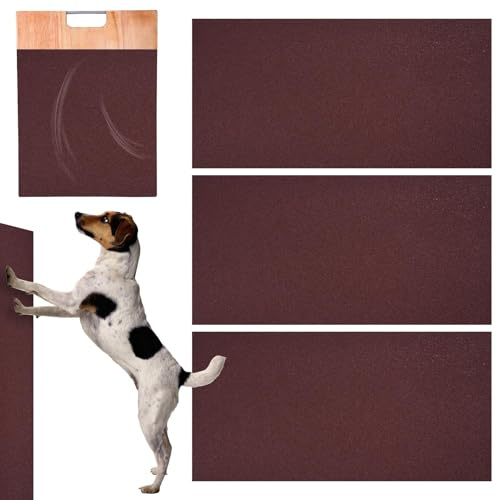 Rascador de uñas para gatos, 3 piezas de papel de lija adhesivo de repuesto para rascadores de uñas, 50.8 x 25.4 cm, caja de limas de uñas para gatos, para manicura y pedicura
