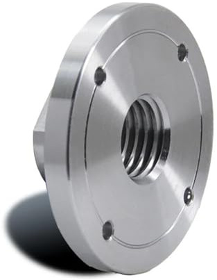 Piastra frontale for tornio for legno for mandrino for macchina for lavorazione del legno filettato M33 M18 da 1 pollice Piastra frontale con flangia da 3 4(75mm-1Inchx8TPI)