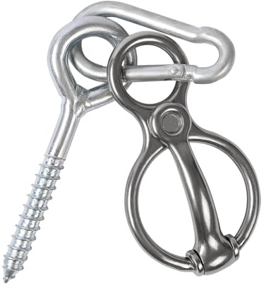 Anneaux de Fixation pour Chevaux,Équipement d'Équitation et de Dressage | Harnais Sécurisé et Accessoires Équins,Pour Écuries, Box, Attelages, de Lavage, Pâturages Extérieurs, Parcours,