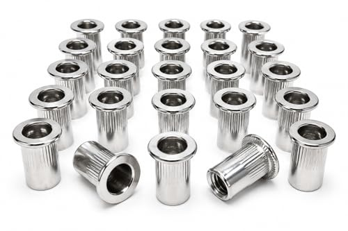 M6x14,5 mm Tuerca Remachable A4 (AISI 316) – 25 piezas - Inox Marino – Remache Roscado para Náutica, Exterior y Placas Solares – BALE MARE | Acero inoxidable A4 (AISI 316) para náutica, exterior y ambientes marinos