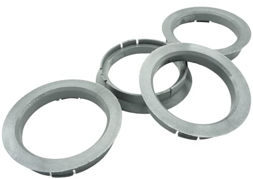 4x Zentrierringe 64,0-54,1 | 64.0 auf 54.1 | kompatibel mit Borbet | Silber