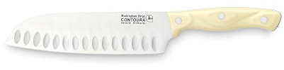 Rockingham Forge Santoku Knife, Stainless Steel, Ivory, 7 Off-White, 8139SK/7