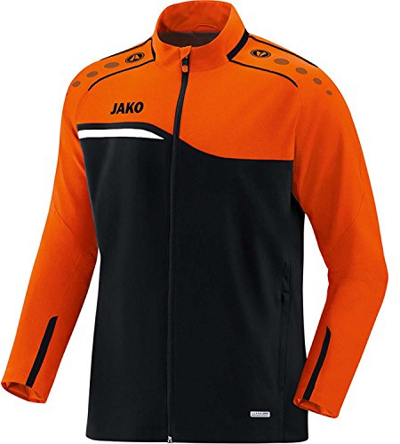 JAKO Mäns presentationsjacka sammansättning 2.0, svart/neonorange, L