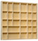 Creative Deco Bacheca da Parete Portaoggetti, Scaffale Legno | Espositore con Divisori 28 Scomparti | 44.5 x 40 x 3 cm | Mensola, Vetrina Espositiva | Portagioie per Stoccaggio e Decorazione