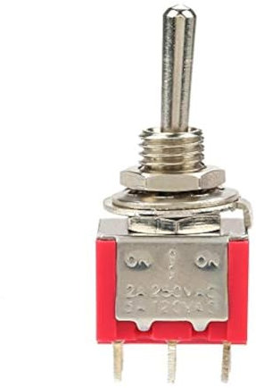10pcs Momentary Toggle Switch ON-Off-ON 3 Position Momentary Toggle Switch DPDT 6-Pin 6mm 2A/250VAC 5A/120VAC