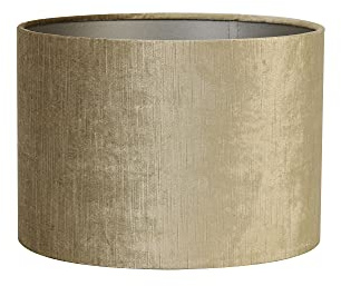 Light & Living Lampenschirm Zylinder Gemstone - Bronze - Ø30x21cm | Zylinder - Modern - Velours