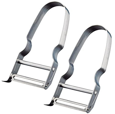 Westmark 2 Peladores para verduras, Pelador en forma de U, Acero, Acero inoxidable, 609022E3