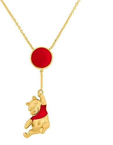 Disney Winnie The Pooh Red and Gold Coloured Floating Balloon Necklace CF01179YL-Q