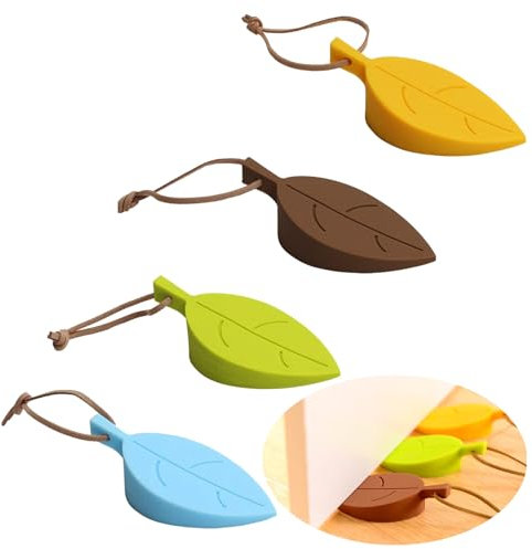 4 Stück Gummi Türstopper, Rutschfeste Keile, Geeignet fürRutschfeste Türen in Kinderzimmern, Büros, Wohnzimmern usw