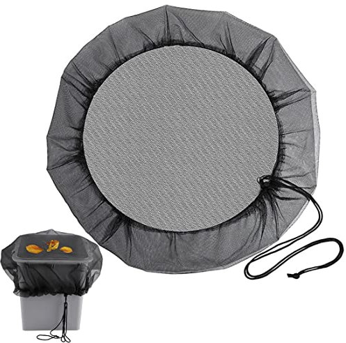 MDYNI Rain Barrel Mesh Cover Adjustable Water Butt Net Rain Barrel Covers Garden Water Tank Garbage Harvesting Nets Leaf Collection Tool for Outdoor