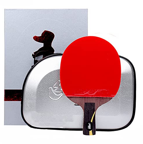 BBAUER Leistungsstarker Ping Pong Schläger Profi Tischtennisschläger, Offensiver Ping Pong Schläger Für Mehr Kontrolle, Spin Und Geschwindigkeit/As Shown/Long Handle