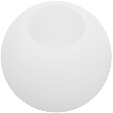 Veemoon Abat-Jour En Verre Dépoli Ronde 12 Cm Pour Suspension Et Applique Couvercle De Lampe Remplacement En Verre Soufflé À La Main Traitement Acide Pour Durabilité