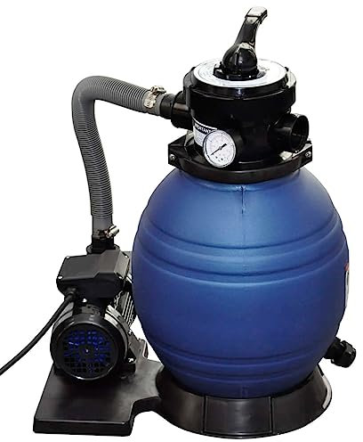 vidaXL Pompa Filtrante 400W 11000L/h Acqua da Fontane Piscine Filtro a Sabbia