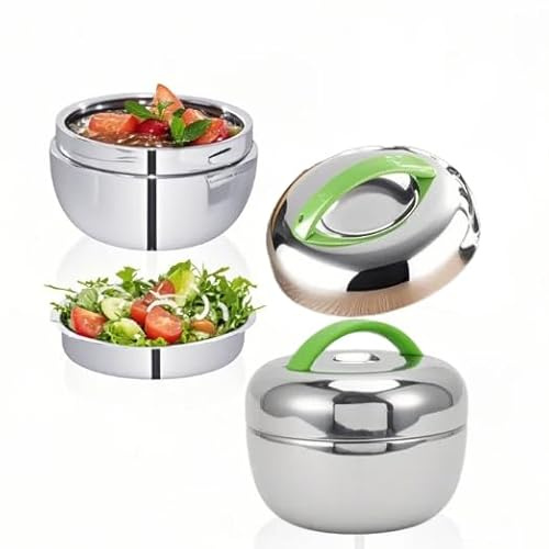 Dsacxixai Lunch Box. Acier Inoxydable 0.8L Conception Étanche avec Couvercle Anti-Fuite Haute Isolation Thermique Fabrication Soignée Conserve la Chaleur Jusqu'à 4 Heures