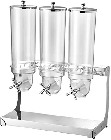 IUokLU Cereal Dispenser Countertop Dry Food Holder Candy Dispenser Machine for Home/Office Desk - Snacks Grains Cheerios Dry Powder Container4L/8L/12L Cereal，Clear-12L