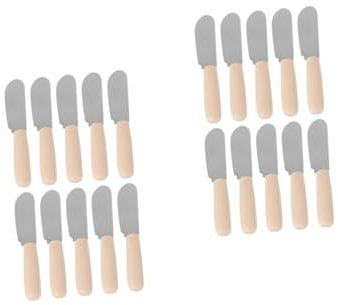 IMIKEYA 2 Ensembles Spatule À Crème Gadget De Cuisine Couteaux À Beurre De Cuisson Ustensile De Cuisine Materiel Cuisine Écarteur De Beurre En Acier Inoxydable Plastique 10 Pièces * 2