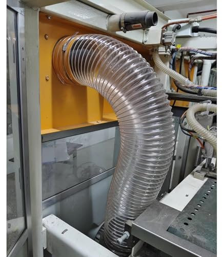 Absaugschlauch Flexibler PU-Staubsaugerschlauch, 25 32 38 40 45 50 60 100 140 200 400 mm Innendurchmesser, 1 m, 2 m Länge, Staubsammelschlauch, Verwendung mit Staubsammlern für industrielle Holzbearbe