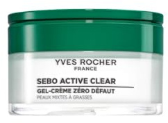 Yves Rocher Sebo Active Clear - Zero Blemish Gel-Creme - 50 ml | Mattierende Anti-Pickel Gesichtspflege - 91% natürlicher Ursprung - Verfeinertes, klares Hautbild