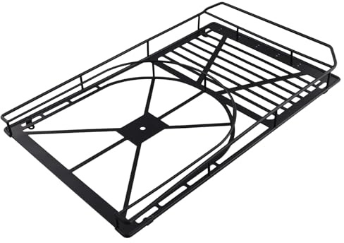 Yaregelun Roof Rack Metal Luggage Carrier Light-Weight Remote Control Car Modify Parts for SCX6 1/6 RC Car