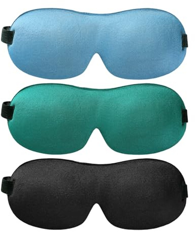 3 Parti Di Maschera Per Gli Occhi Tridimensionali, Maschera Per Gli Occhi Leggeri, Maschera Comoda Del Sonno, Accessori Per Il Sonno, Adatti Per Viaggi E Pause Pranzo.