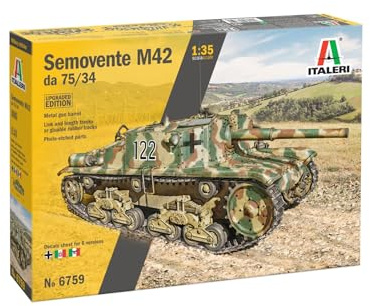Italeri 6759 självgående M42 från 75/34 Upgraded Edition skala 1:35, plastmodell-kit/plastmodell för montering