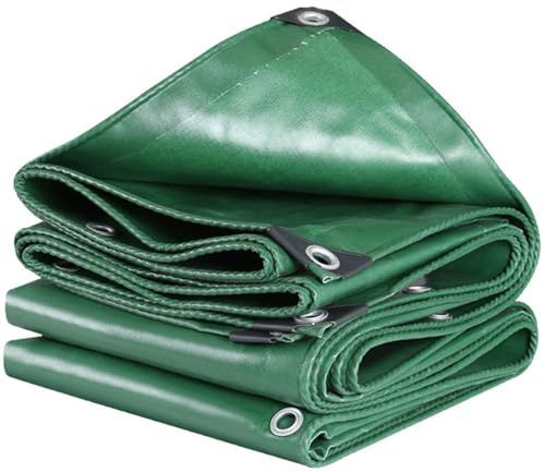 Bâche de Remorque 160 x 260 cm Imperméable, Anti-UV, avec Œillets Bâche Étanche pour Bois, Jardin, Toiture, Piscine, Vert