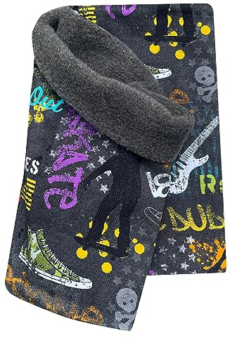 Ullhöna varm halsduk, trollslänk, halsduk cool saker mörkgrå för pojkar och flickor, insida av fleece, 20160603