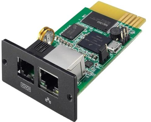 Videoseven - V7 Tarjeta de Red snmp para sai, Negro, Verde