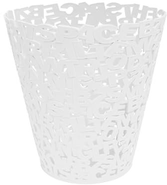 Balvi Cestino Carta Letters Colore Bianco Plastica 30cm