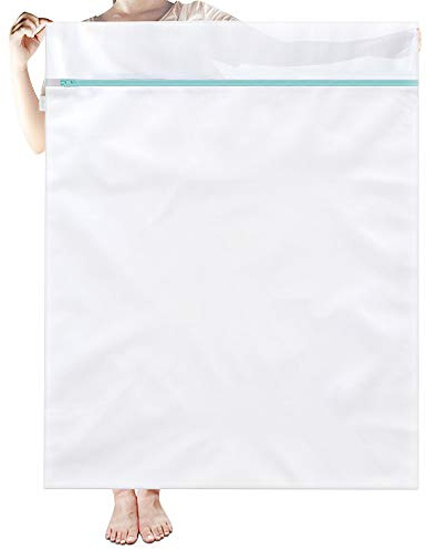 OTraki Filet Machine a Laver 90x110cm, Lot de 1 XXL Filet a Linge Machine a Laver Grande Sacs à Linge en Maille Laundry Bag avec Fermeture pour Robe Manteau Literie Couverture Drap