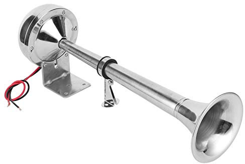 12v Marine Boot Horn, Horn Großes Einzeltretenhorn Grade 304 Edelstahl Tretendeck für Sff LKW RV Tra sffshorn,sffshorn nebelhorn 12v