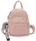 PORRASSO Moda Mini Zaino Donna Piccolo Zaini Ragazze Zaino in Pelle PU Daypack con Pompon per Viaggio Incontri Uso Quotidiano Rosa