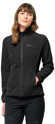 Jack Wolfskin Damen Moonrise Fz W Fleece Jacke, Schwarz, M EU