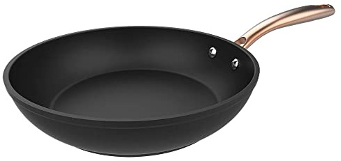 Cecotec Poêle Polka Fantasy 24 Bucket Golden. Diamètre 24 mm, aluminium forgé, revêtement antiadhésif Platinum Plus Teflon, sans PFOA, manche en acier inoxydable, adaptée à l'induction