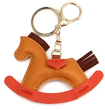 JIJIBA Donne Ciondolo Charms Borsa Portachiavi Cartoon Pony Cavalli a Dondolo Portachiavi Carino Animale Ornamento Accessori Decorazione Regalo