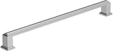 Amerock BP3736126 Schrankgriff, poliertes Chrom, 256 mm, Schrankgriff, Schubladenzug, Küchenschrankgriff, Möbelbeschläge