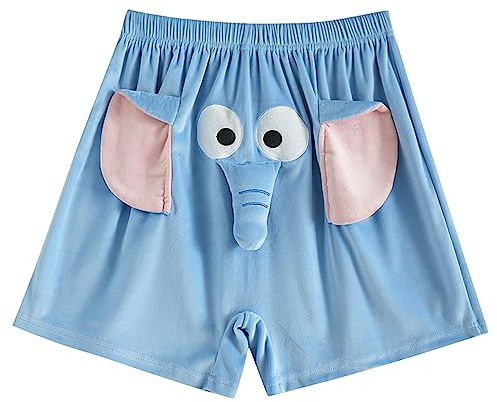 Pantalones Cortos de Pijama para Hombre y Mujeres Pantalones Cortos Divertidos Pajama Shorts Elastico Comodo Suave Ropa de Dormir Casa Pyjama Casual Un Regalo Divertido