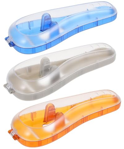 Beavorty 3Pcs Boxes Razor Storage Box Shaver case Mens Electric Razor Protector face Razors for Safety Razor case Razors for Men Electric Plastic Razor Blade face soap Male Travel soap Box