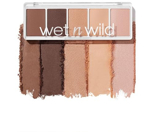 Wet n Wild, Color Icon 5-Pan Palette, Palette di Ombretti, 5 Colori Riccamente Pigmentati per il Trucco di Tutti i Giorni, Formula a Lunga Durata e Facile da Sfumare, Gold Whip