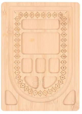 Perlenbrett, Positionsmarkierungen aus Holz mit Glatter Oberfläche, Vielseitige 19,5 X 14 X 1 Cm Große Perlentabletts für die Schmuckherstellung