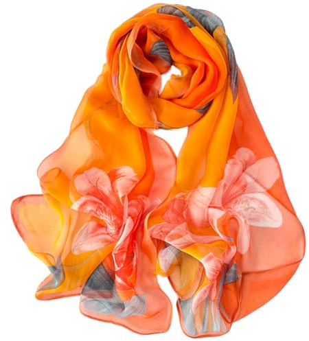FAIRYGATE Schal Damen Halstücher Tuch Kopftuch Halstuch Schals Tücher Stola Weiches und Bequemes Georgette Material Vielseitig und Multifunktional B72