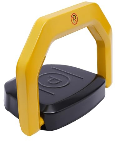 JDBDU Parkplatzsperre Klappbar Parkschranke Automatische Parksperre mit 2 Fernbedienung, Ferngesteuerter Parkpfosten Parkplatzsperren Automatische Alarmvorrichtung Klapppfosten Poller