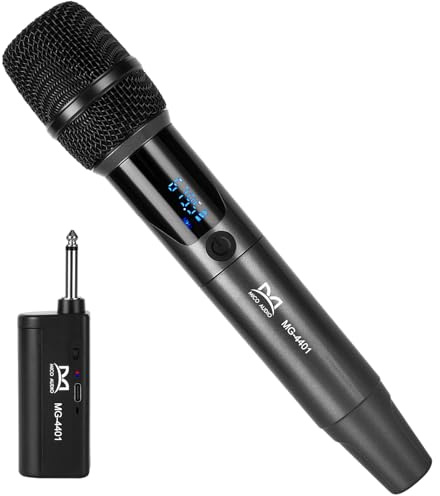 QiCheng&LYS Wireless Karaoke Mikrofon Set Zwei mikrofon Handy mit Empfängern Mikrofon mit Einstellbarer Lautstärke
