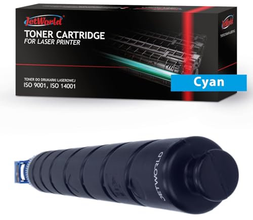 JetWorld Toner Ersatz Kyocera TK8555C 1T02XCCNL0 Cyan für TASKalfa 5054ci, 6054ci, 7054ci 24000 Seiten je Tonerkartusche, Hochwertiger Druck