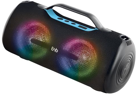 T'nB - Enceinte Bluetooth Boost Blaster, 60 Watts, Jack 3.5 mm et Ports USB intégrés, Enceinte dotée de 3 préréglages, 10 Modes LED RGB, certifié IP55 - Noir