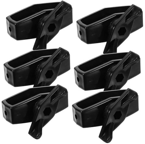 KONTONTY Seilspanner 6 Stück Für Elektrozäune Und Gartenzäune Stahlseilspannvorrichtung Tragbar Schwarz Mit Zubehör Für Zaun Und Kabelbefestigung