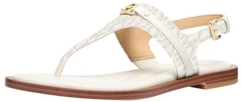 Michael Kors Women's Mandy Thong Sandal, Vanilla/Cream, 11