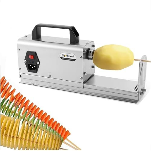 Cortador comercial de patatas fritas, tornado de patatas Tornado 3 en 1, cortador automático en espiral de patatas, trituradora de patatas de 40W